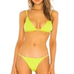 Lovers + Friends - Lime green bikini set